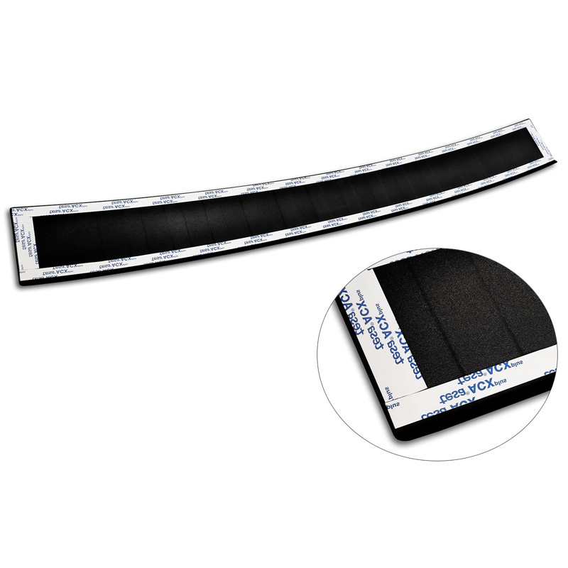 Matt Black Stainless Steel Rear bumper protector  Volkswagen Passat 3G Variant 2014-2023 'Ribs'