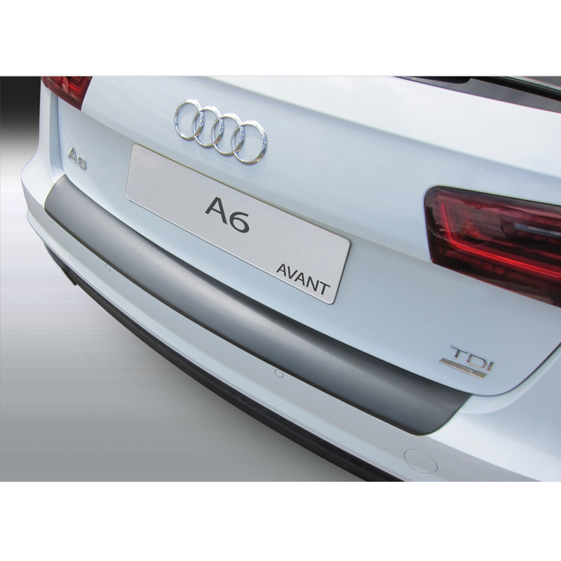 ABS Rear bumper protector  Audi A6 Avant 9/2014-8/2018 (excl. Allroad/S6/RS6) Black