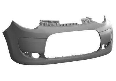 voorbumper, in primer, 02/2009-Citroen C1, 2005-2014