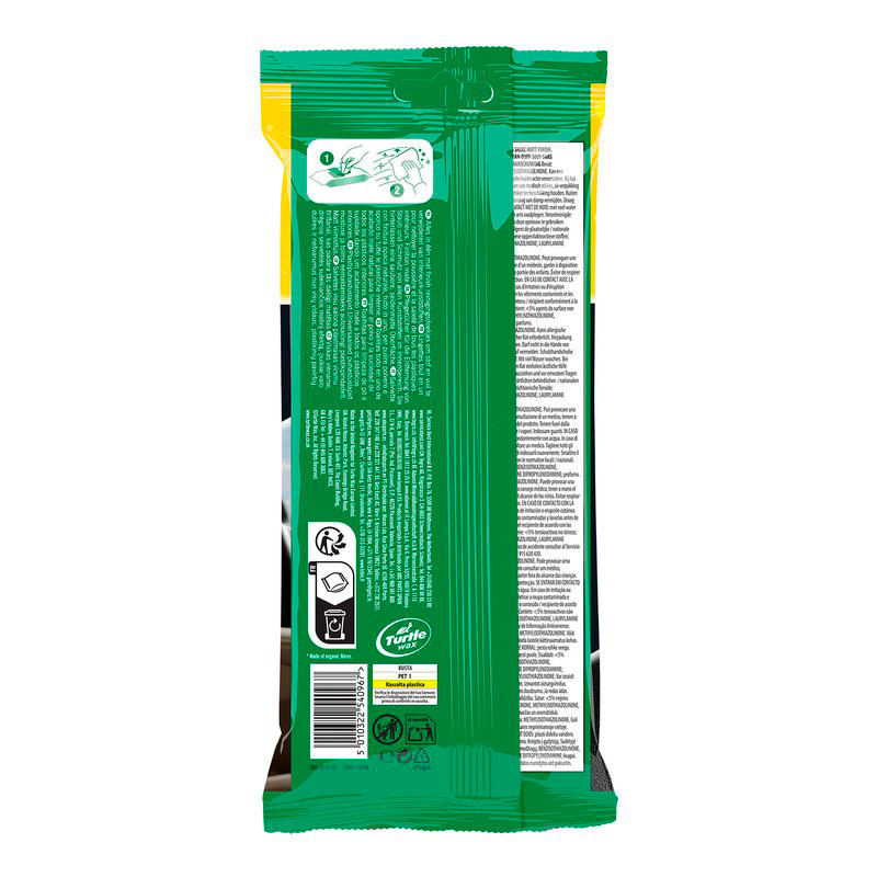 Turtle Wax 54096 Fresh Shine Matt Interior Cleaning Wipes 24 Pack