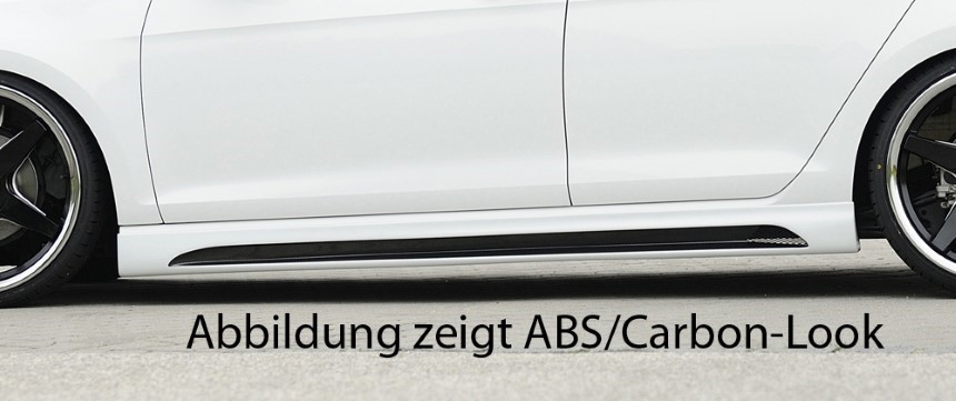 Zijskirts passend voor Seat Leon F5 FR/Cupra 3dr. Rieger met uitsparing
