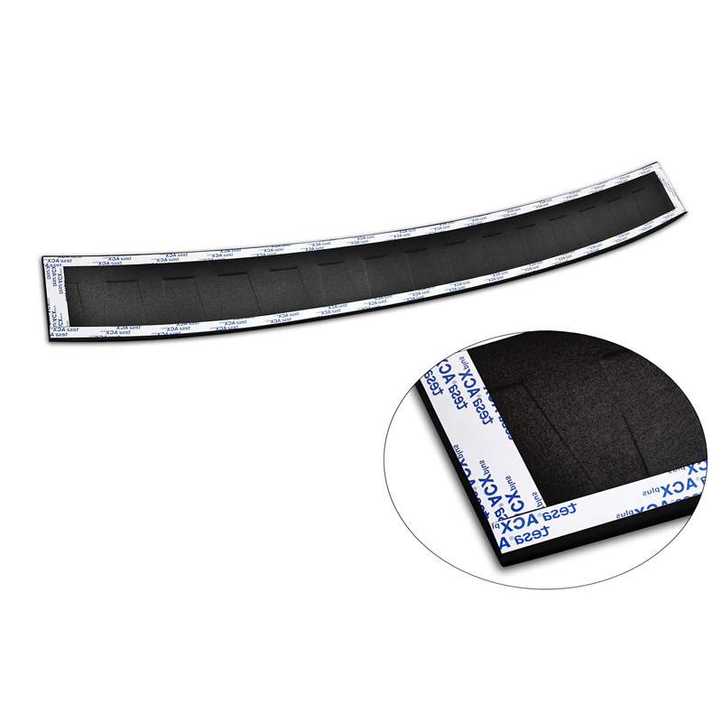 Matt Black Stainless Steel Rear bumper protector  Skoda Octavia Combi RS (5E5) 2013-2017 & FL 2017-2020 'Ribs'