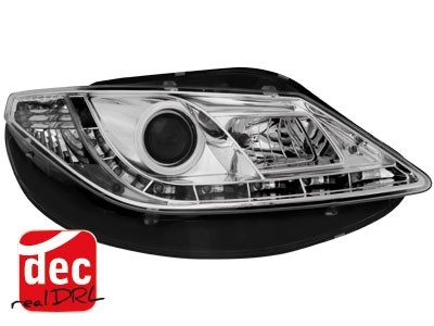 Headlights Seat Ibiza 6J 08- Devil Eyes Dlite LED Chrome