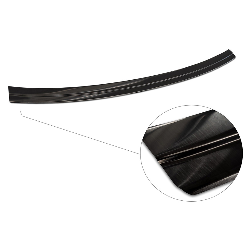 Black Stainless Steel Rear bumper protector  Audi Q5 Sportback 2020- incl. S-Line