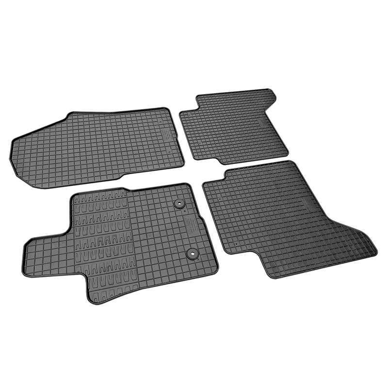 Rubber car mats set  Volkswagen Amarok 2022- & Ford Ranger II 2022- (4-pieces + fixing system)