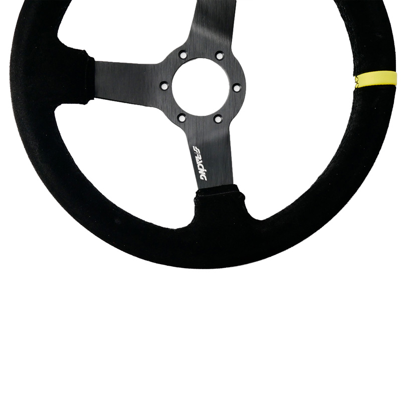 Simoni Racing Universal Steering Wheel Carrera - Black Suede - Diameter 320mm