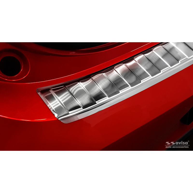 Stainless Steel Rear bumper protector  Renault Clio E HB 5-doors 2019- Incl. Facelift 'Ribs'