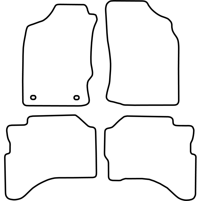 Set car mats  Mitsubishi L200 2010-2015
