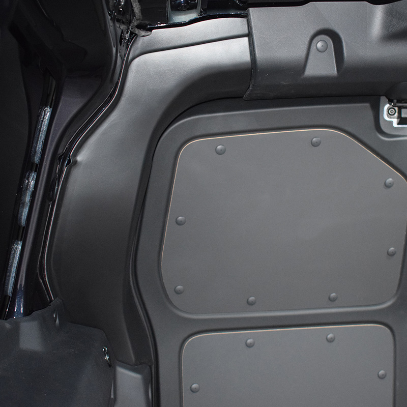 RGM Inner Rear Door Pillar Guards for Volkswagen ID.Buzz Cargo 2022- - Black (ABS)