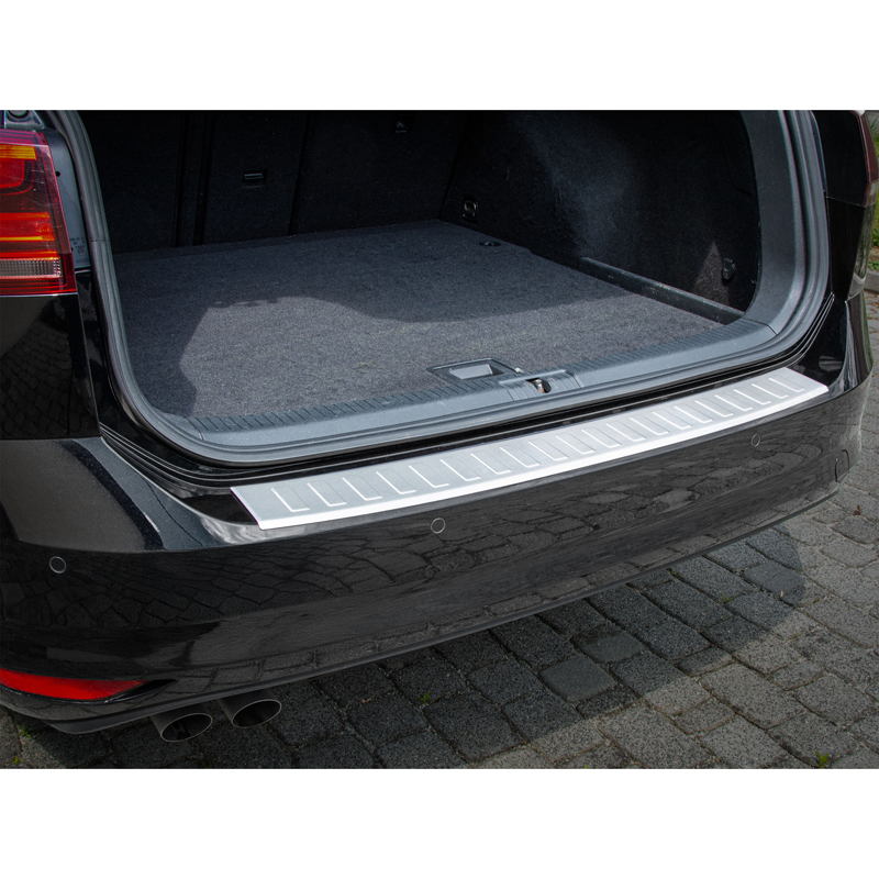 MAX6 Brushed stainless steel rear bumper protector  Volkswagen Golf VII Variant Facelift 2017-2020