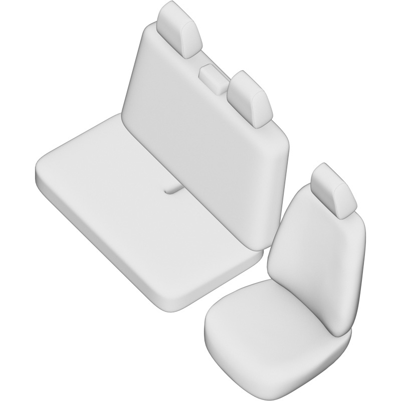 New York Design Artificial leather seat covers 2+1  Renault Trafic/Opel Vivaro/Nissan Primastar 2001-2014