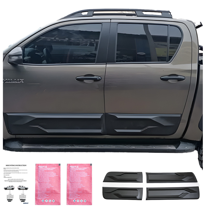 Body Cladding  Toyota Hilux 8th Gen. 2015- - Matt black
