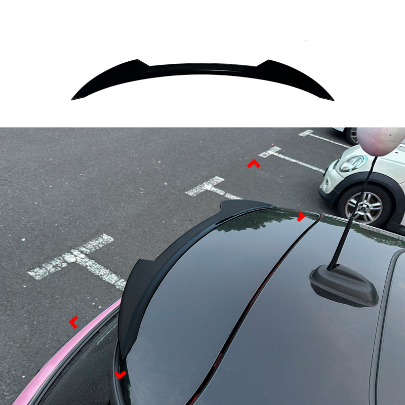 Roof spoiler (Spoiler Cap)  Mini F55/F56 One/Cooper/S 2013-2024 excl. JCW/GP (ABS Glossy Black)