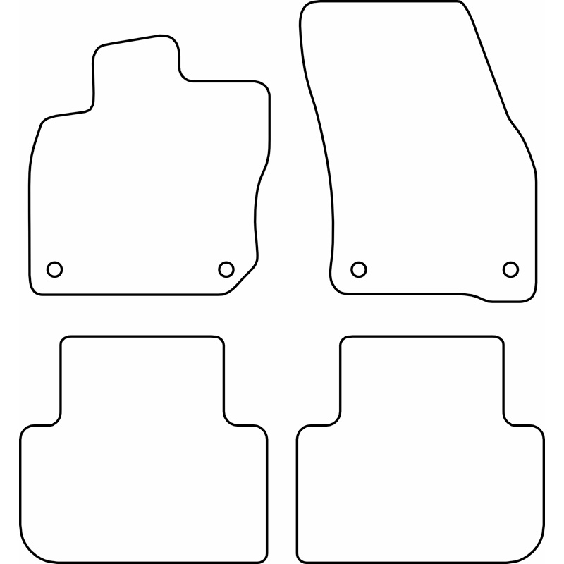 Set velour car mats  Cupra Terramar (KP1) 2024-