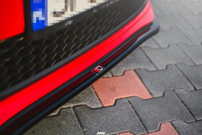 Voorspoiler passend voor VW Polo 5 GTI 6R Glans Zwart