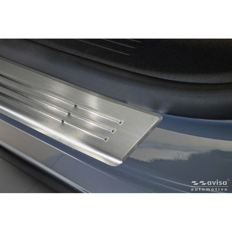 Avisa Inox door sill protectors  Mitsubishi Opel Grandland (EV) 2024- - 'Lines' - 4-pieces