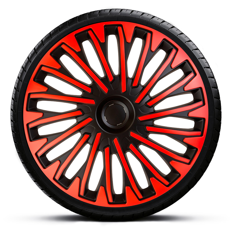 Set wheel covers Soho 15-inch black/red