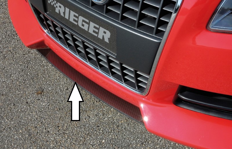 Spoilerzwaard Carbon voor Spoilerlip met/without 3 extra air-int