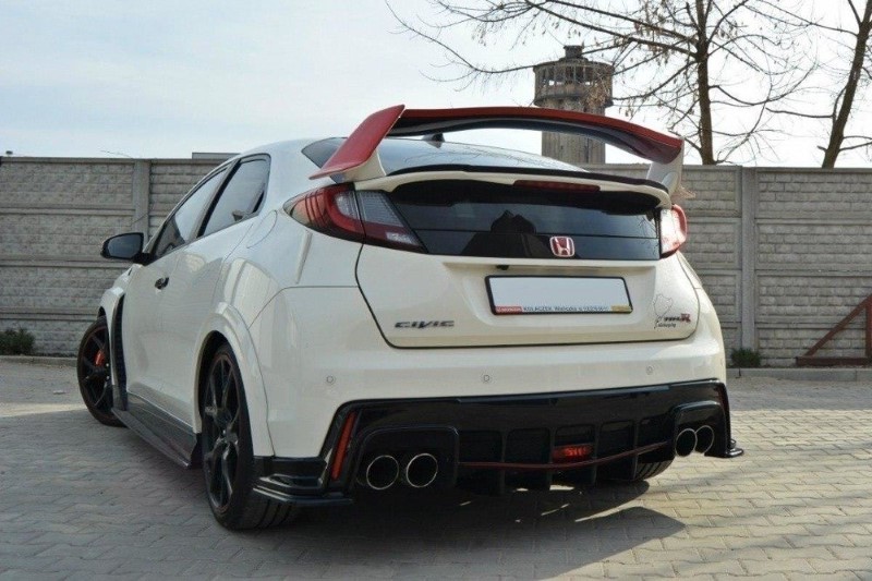 Spoilerkap Honda Civic IX Type R N.2 Glanzend Zwart