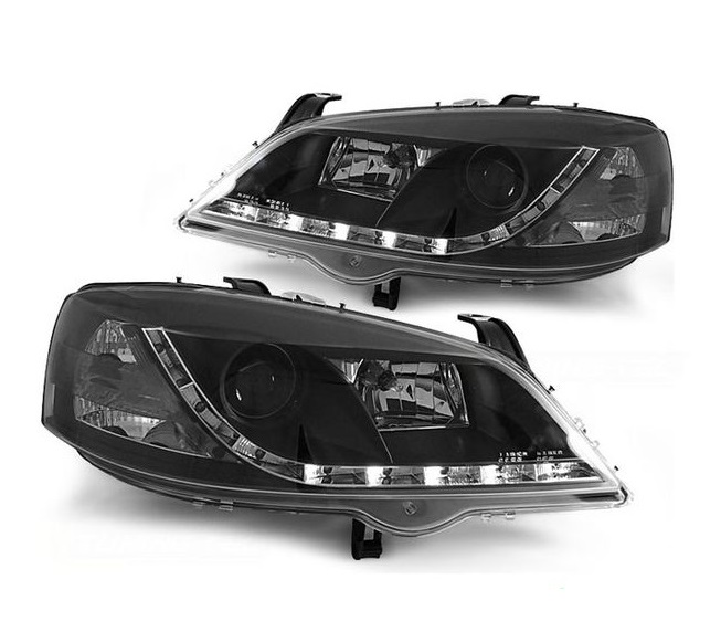 Headlights Opel Astra G 1998-2004 Devil Eyes Dlite LED Black