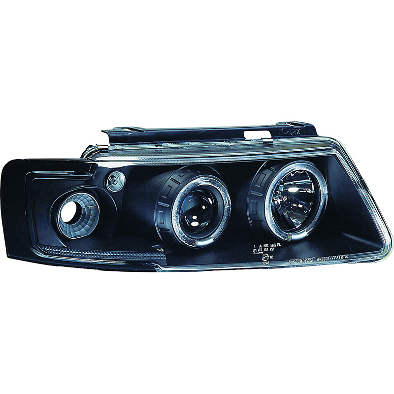 Set Headlights  Volkswagen Passat 3B 1996-2000 - Black - incl. Indicators & Halos