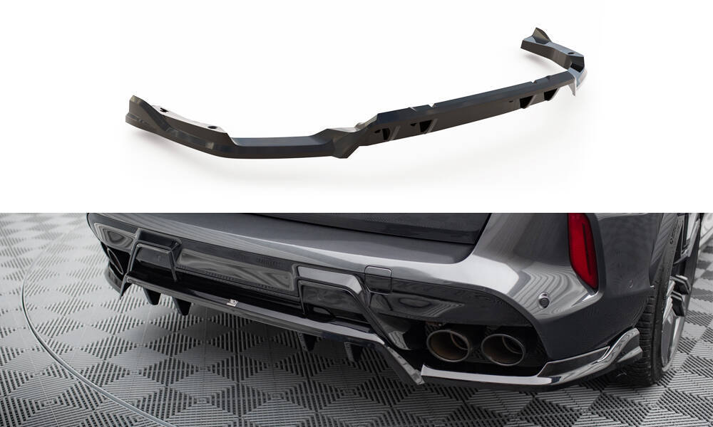 Diffuser passend voor BMW X5M F95 Facelift Maxton Glans Zwart