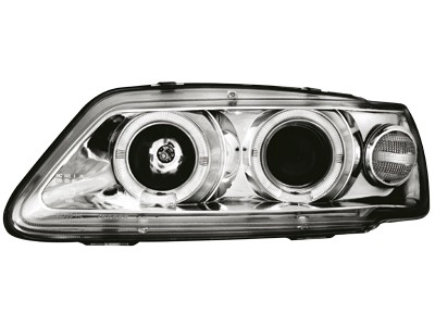 Headlights Peugeot 306 93-97 Angel Eyes Chrome