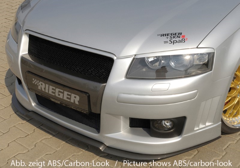 Spoilerzwaard front Voorspoilerlip Audi A3 8P Sportback Rieger