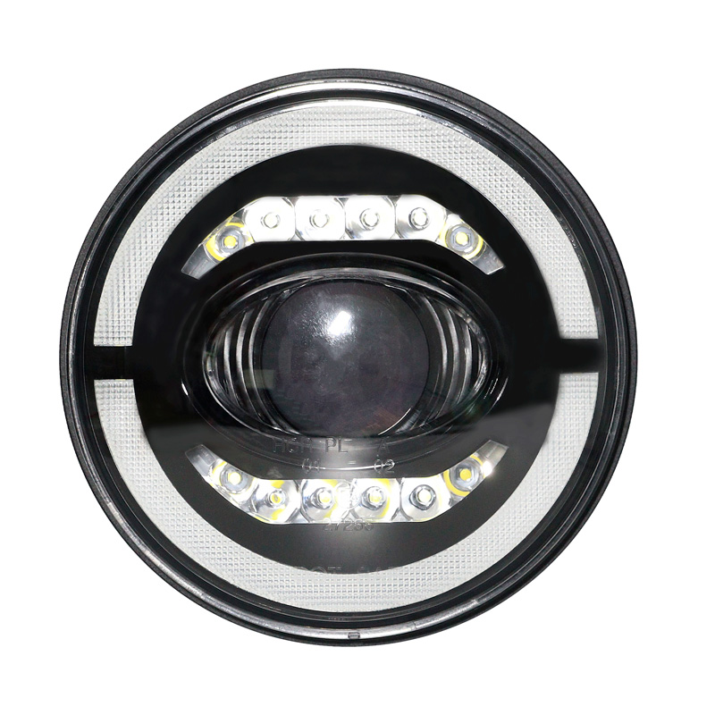 Set LED Headlights  Hummer/Jeep/Land Rover/Mazda/Volkswagen various models - Black