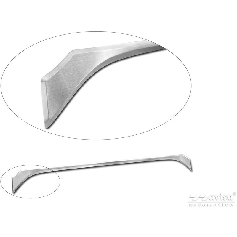 Avisa Brushed Stainless Steel Trunk Tailgate Trim Cover  Toyota Corolla Cross 2020-2025 & Facelift 2025-