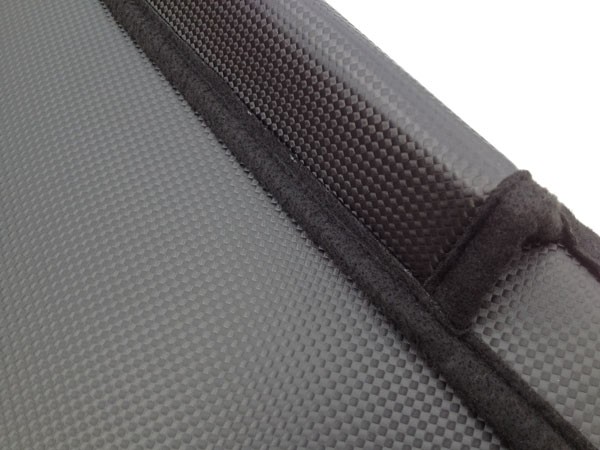 Steenslag/Auto Bra Carbon Volvo C30 06-10, zwart skai leder
