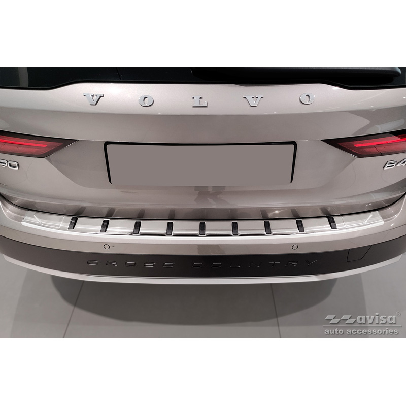 Stainless Steel Rear bumper protector  Volvo V90 II 2016- (incl. Cross Country) 'STRONG EDITION'