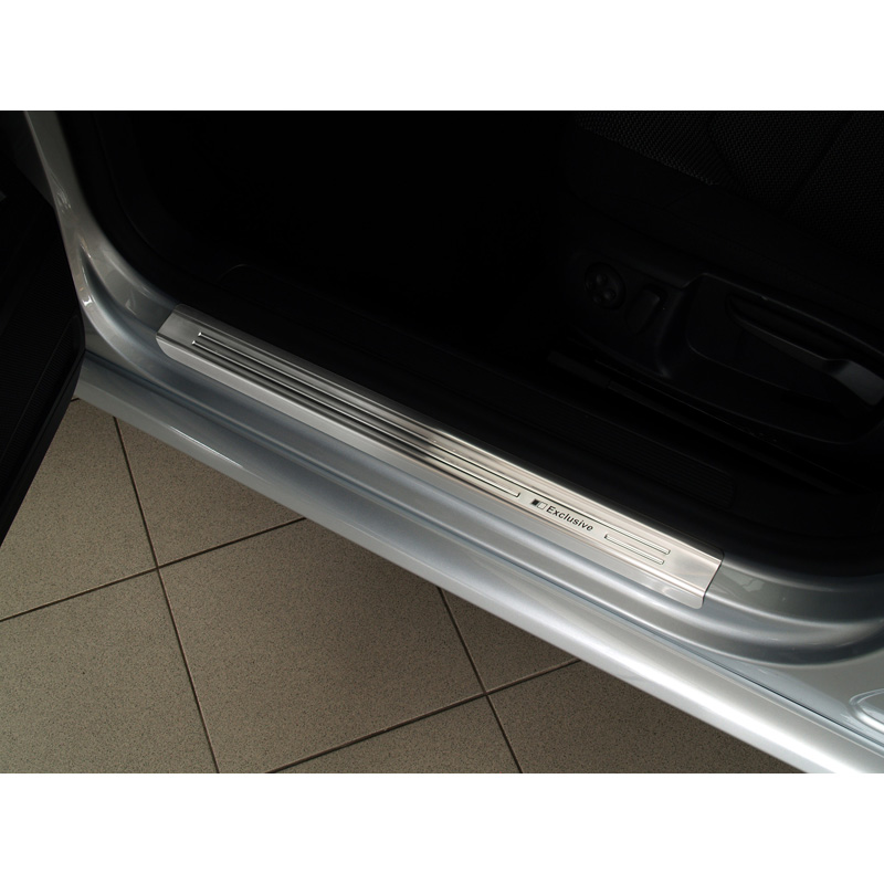 Inox door sill protectors  Volkswagen Passat 3C Sedan/Variant 2005-2014 - 'Exclusive' - 4-pieces
