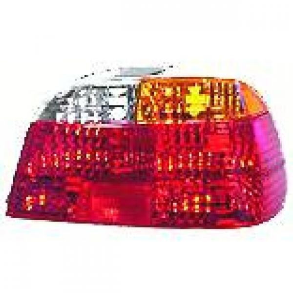 Achterlicht GLAS links E38 98-01 ORANJE/WIT/ROOD Achterlicht ZON