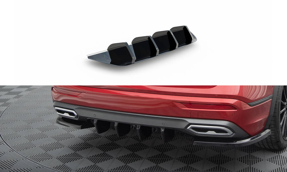 Diffuser passend voor Seat Tarraco FR Maxton Glans Zwart