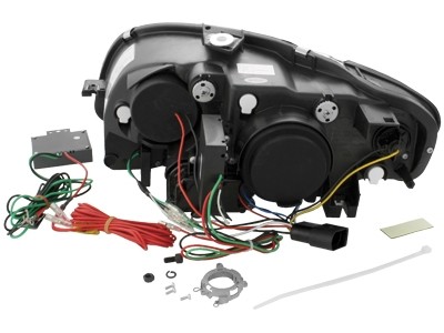 Headlights Audi A4 B7 04-08 Devil Eyes Dlite Chrome