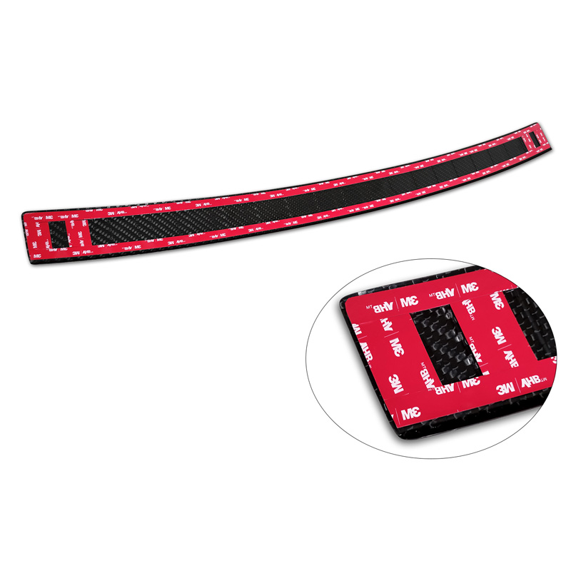 Real 3D Carbon Rear bumper protector  BMW 5-Series Touring G31 FL 2020-2024 'Ribs'