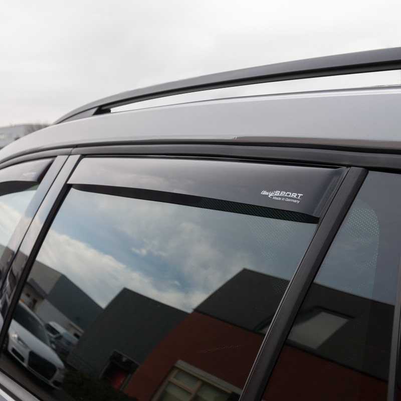 Window Visors Dark  Skoda Kodiaq 2017- (with black windowslot only)
