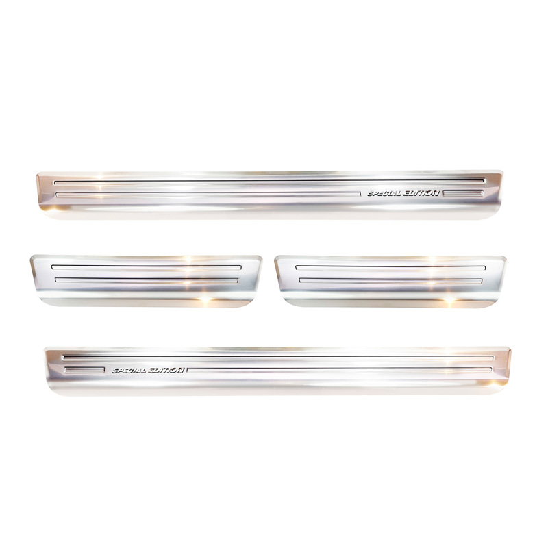 Inox door sill protectors  Volkswagen Touareg III 2018- Incl. Facelift - 'Special Edition' - 4-pieces