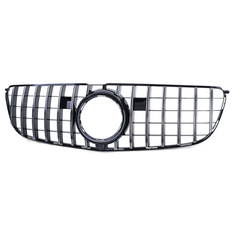 Grill passend voor Mercedes GLS X166 Facelift 15-19 Zwart/Chroom