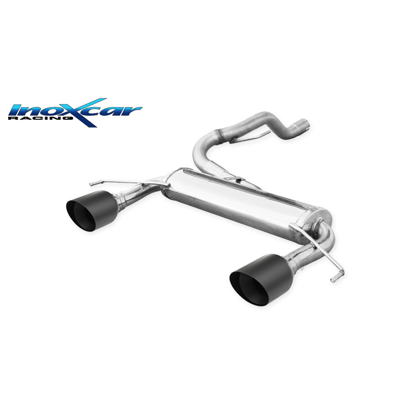 100% Inox Double Sport Exhaust  Opel Corsa D OPC 1.6T Nurburgring (210HP) 2012- Ø54,5mm Left/Right 100mm Ceramic Black