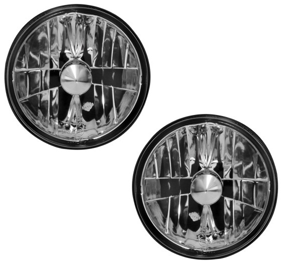 Headlights VW Golf I Clear Chrome