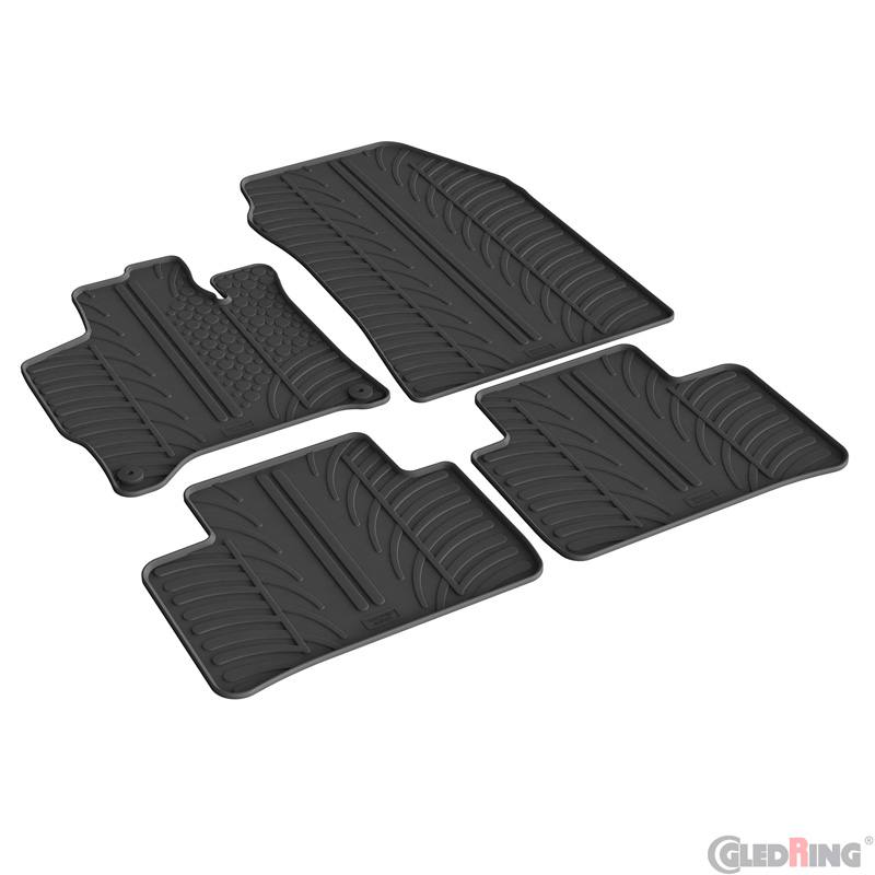 Rubber car mats set  Opel Astra L Sports Tourer MHEV 2024- (T profile 4-pieces)