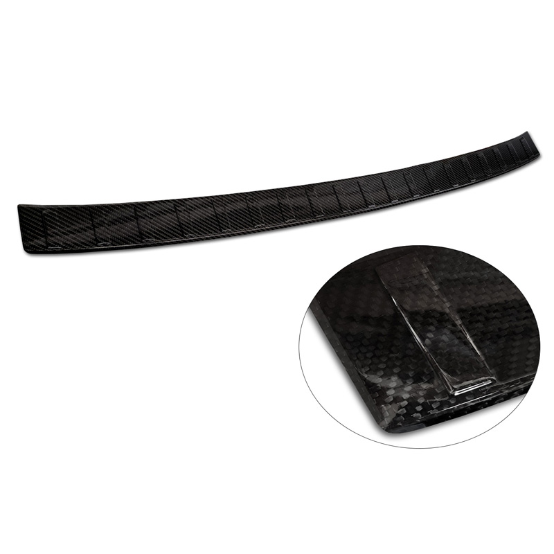 Real 3D Carbon Rear bumper protector  BMW X1 U11 / U11 xLine 2022- 'Ribs'