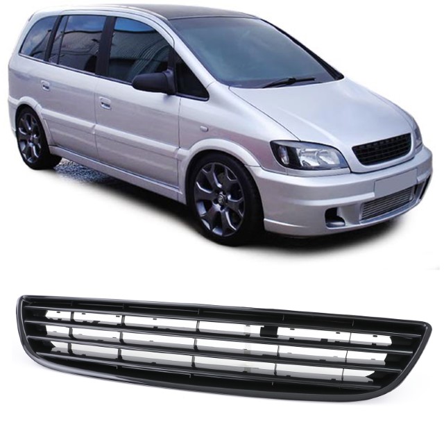 Grill without logo Opel Zafira A black