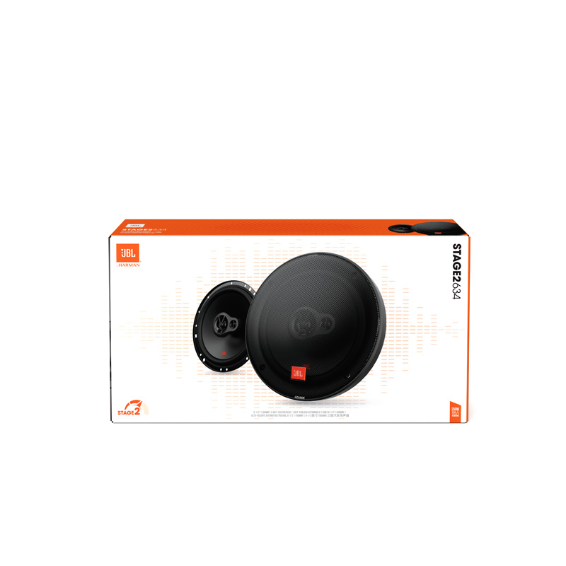 JBL Stage 2 634 Car Speakers - Ø 16.5cm (6.5’’ Inch) 3-Way Triaxial 250 Watts