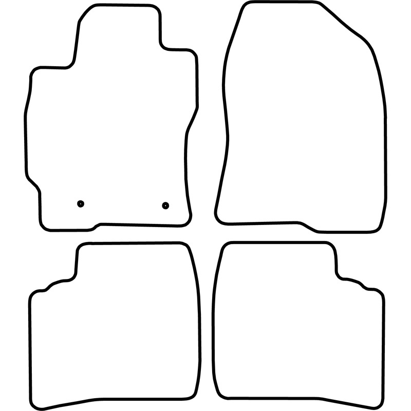 Set velour car mats  Toyota Prius 2004-2009