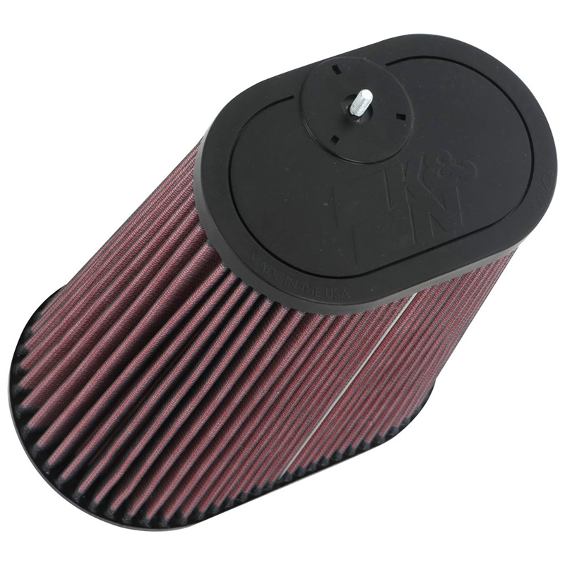 K&N Universal Oval/Conical Air Filter 79mm dual flange, 102mm x 159mm Top, 229mm height, with stud (RU-1012)