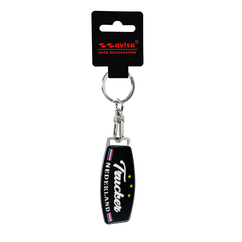 Stainless steel key chain - Trucker/Nederland