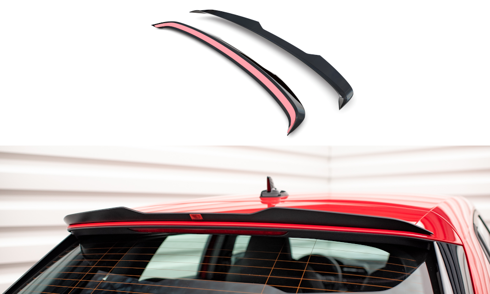 Spoiler passend voor Audi A3 8Y Sportback Maxton Glans Zwart